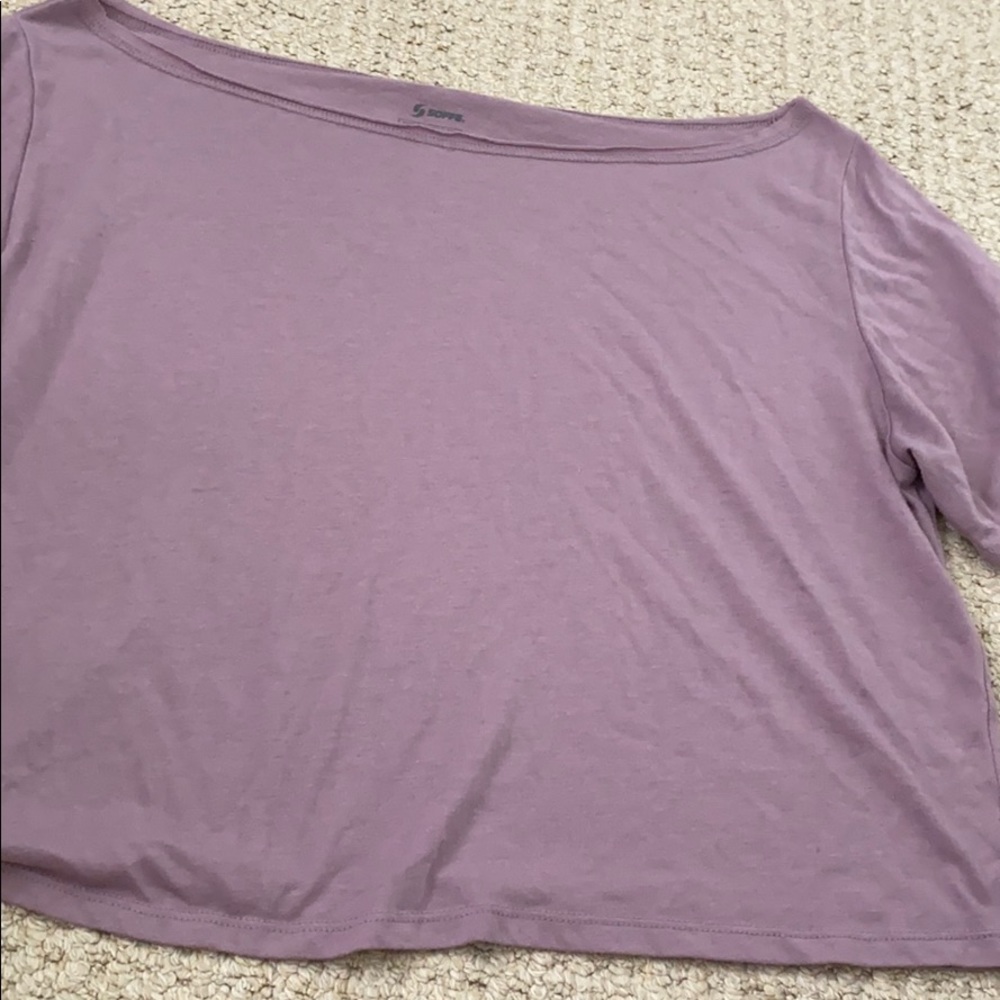 soffee large purple crop top